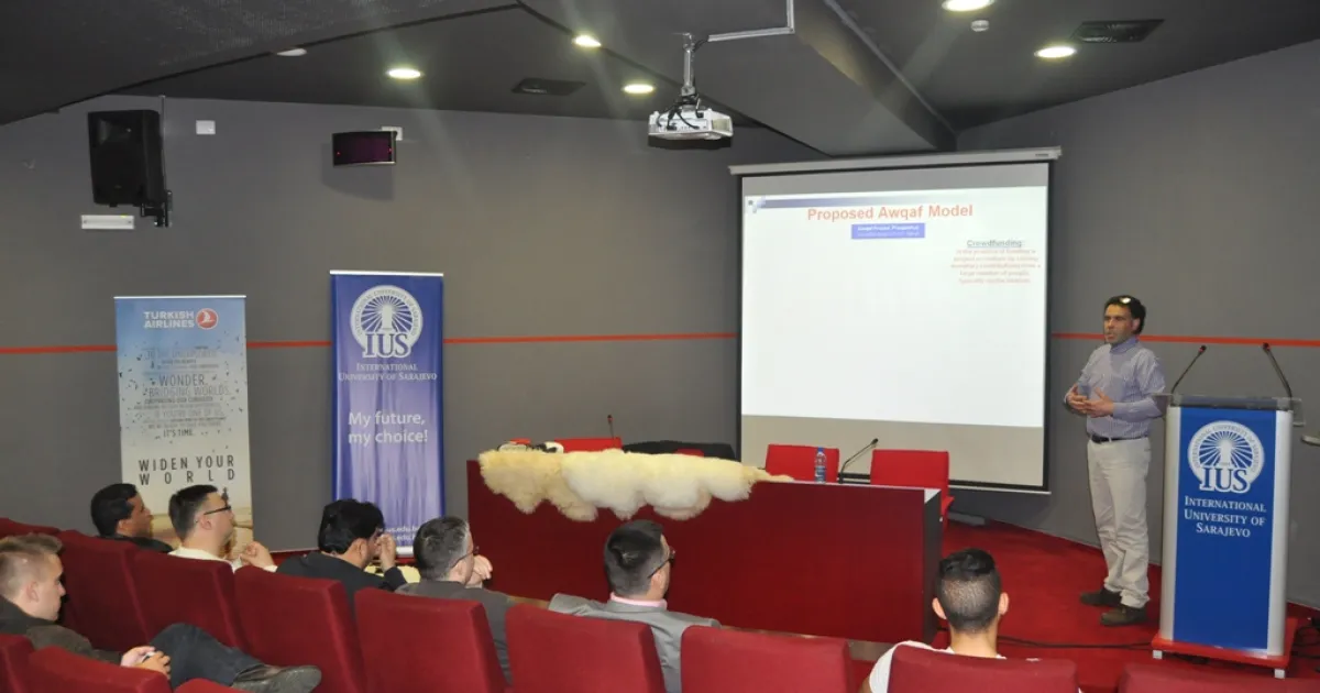 Hussein Benyoun gave a lecture at IUS