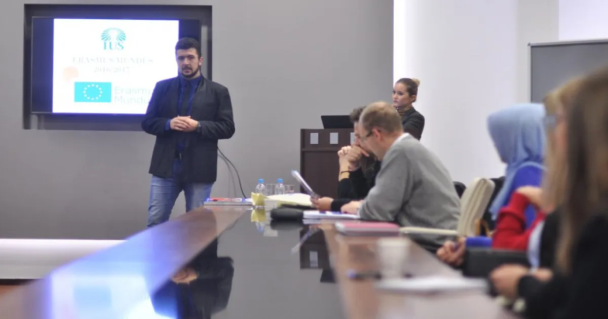 Ismail Šehić gave a lecture on Erasmus+ program