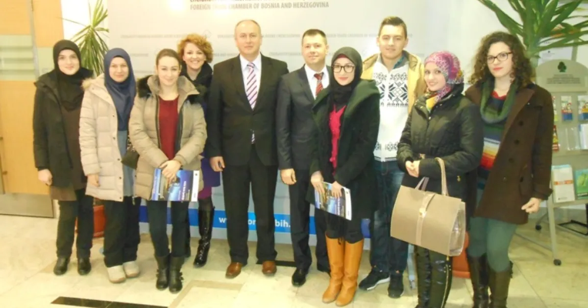 Students visited the Foreign Trade Chamber of BiH
