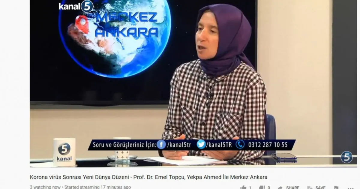 Prof. Dr. Emel Topçu spoke about COVID-19 at Kanal5