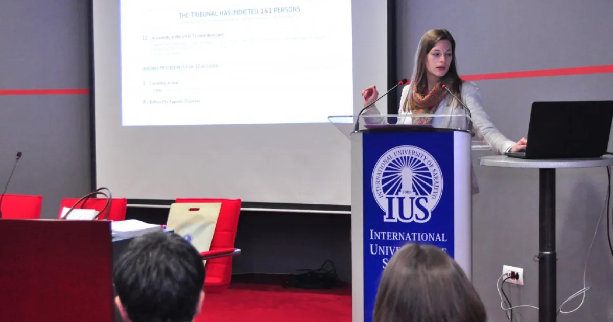ICTY Legal Expert Lauranne Duffaut lecture at IUS