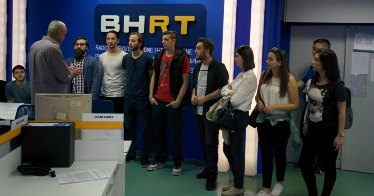 IUS Students Visited National TV and Radio Station in Sarajevo