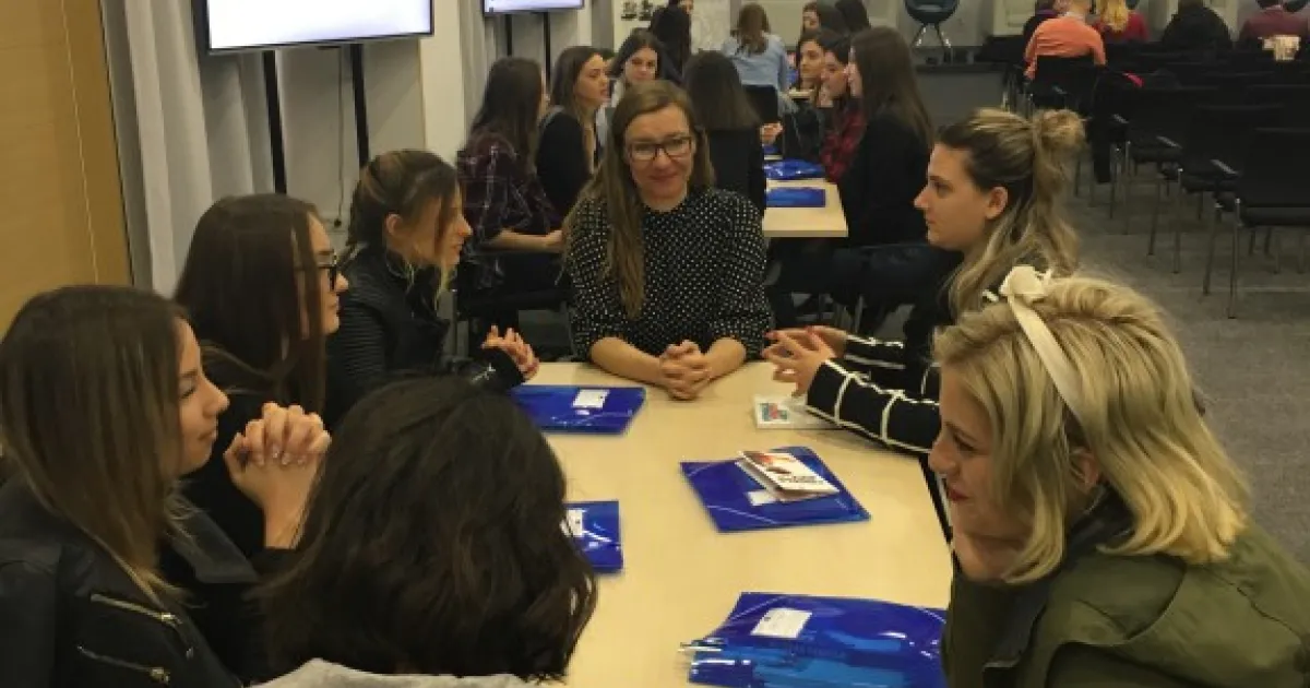Dr. Jasminka Hasić Telalović and Džana Bašić at the Technology Park in Mostar