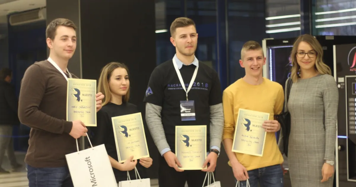 FENS Students Took Part in "EPBiH Hackathon 2018" and Came 3rd