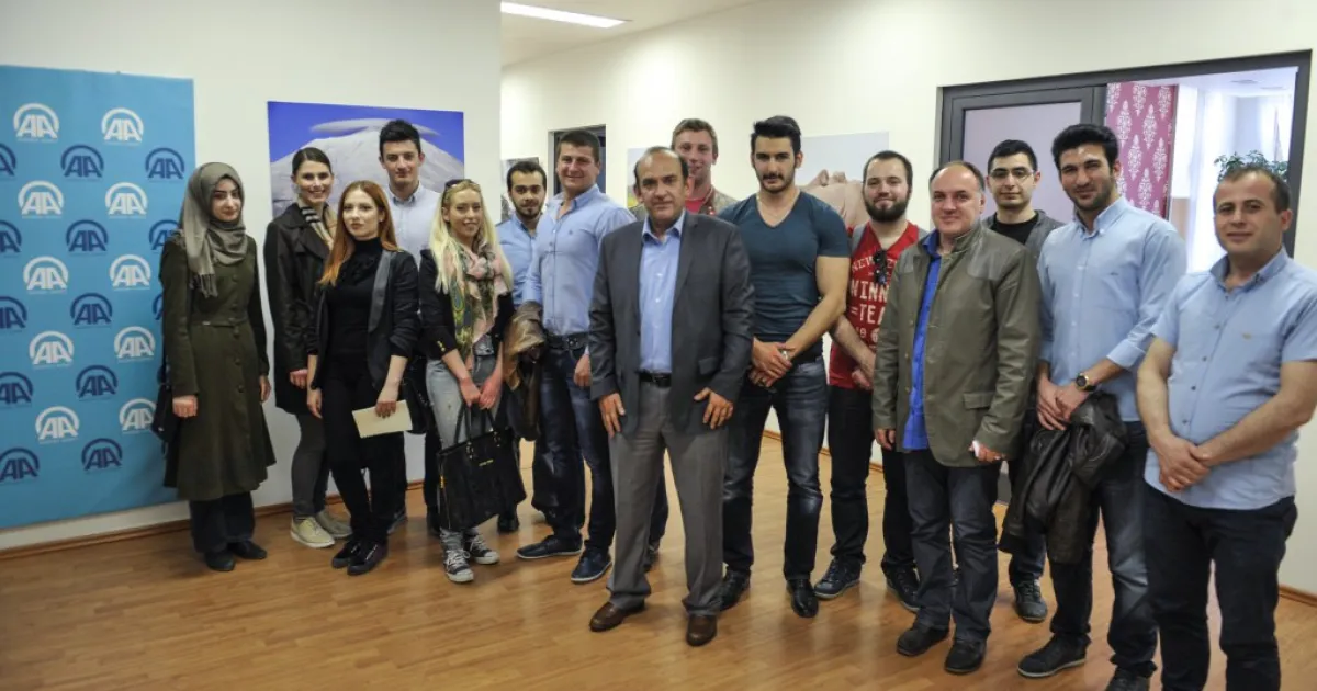 IUS professor and students visited Anadolu Agency