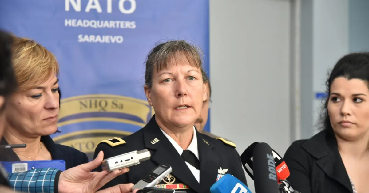 Marti Bissell, NATO Headquarters Sarajevo Commander Lectured at IUS