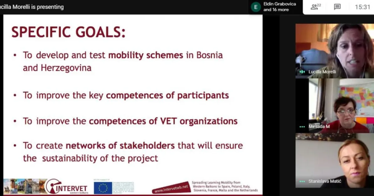 INTERVETWB presentation for vocational/technical schools in Bosnia and Herzegovina