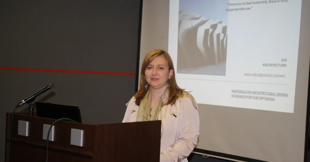 "Mimari Sohbetler'in" bu dönem için sonuncusu Aida Idrizbegović-Zgonić tarafından verildi