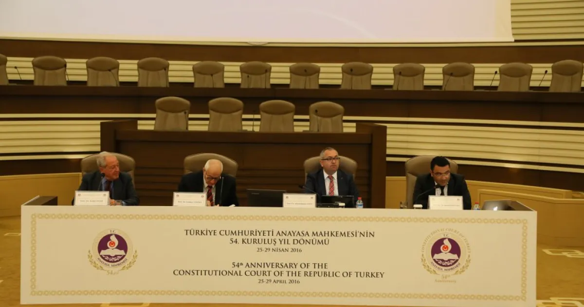 Assist. Prof. Dr. İsmail Köküsarı of the Faculty of Law participated in the conference held in honor of 54th Anniversary of founding of the Turkish Constitutional Court