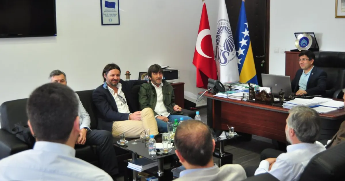 IUS hosted former Turkish national team player Ridvan Dilmen, Elvir Bolić and Sead Čelebić