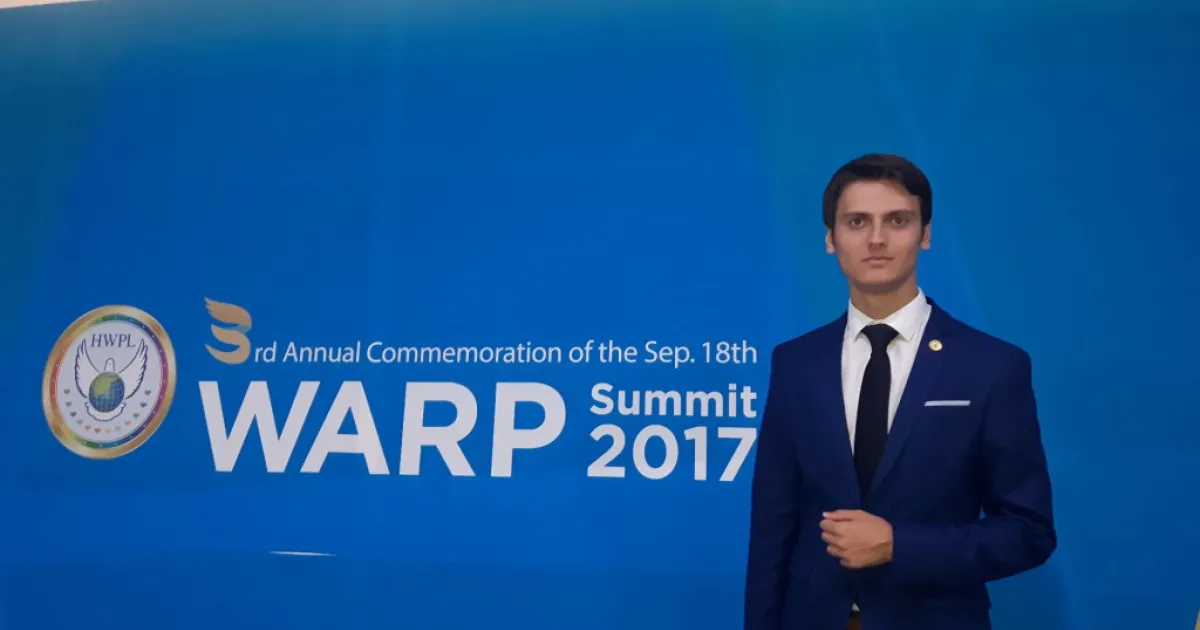 Ismail Ćidić, Sole Representative of BiH at WARP Summit in Seoul