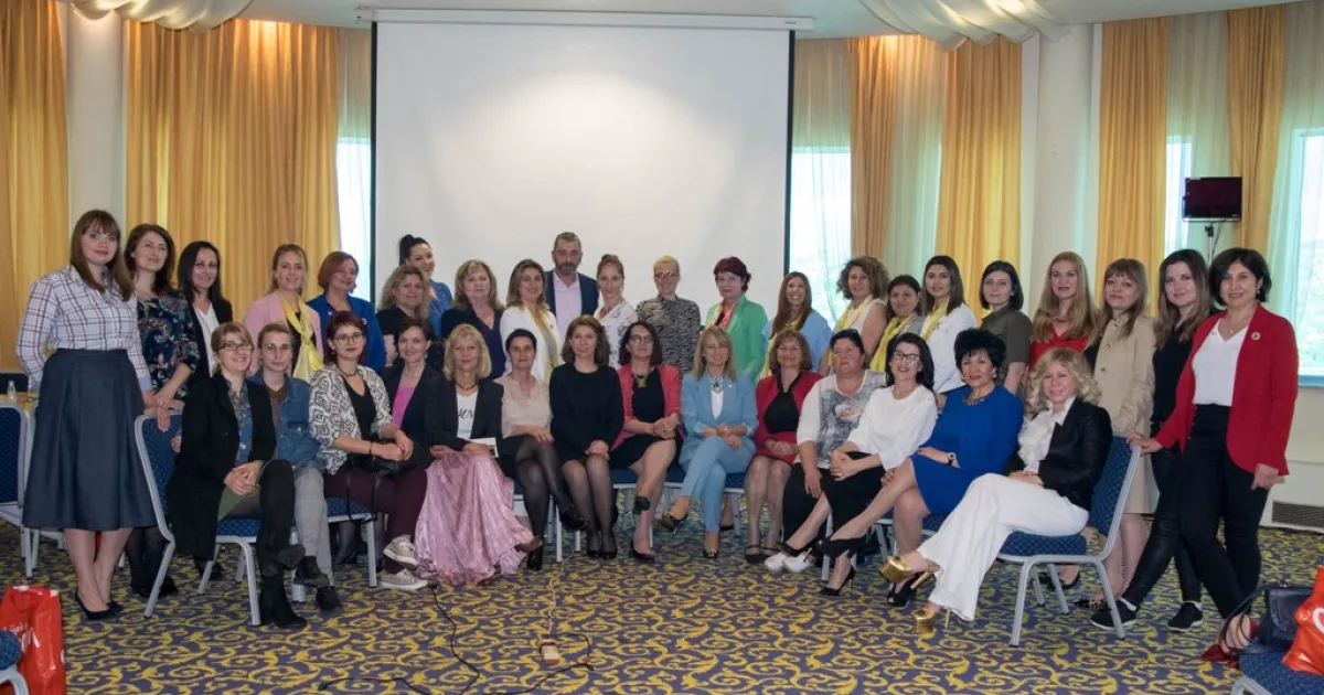 IUS representatives at a conference on the empowerment of women's entrepreneurship