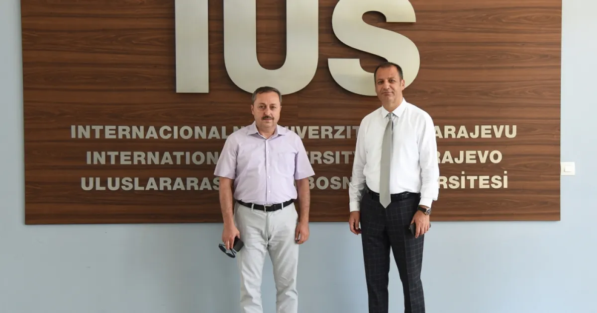 The Education Counsellor of the Embassy of the Republic of Turkey to Bosnia and Herzegovina Mr. Salim Donat visits IUS