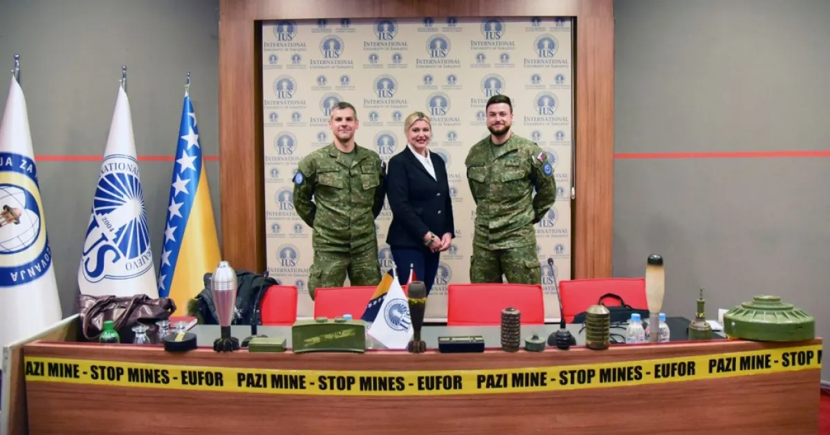 EUFOR Held a Presentation on Land Mines and UXO Hazards 