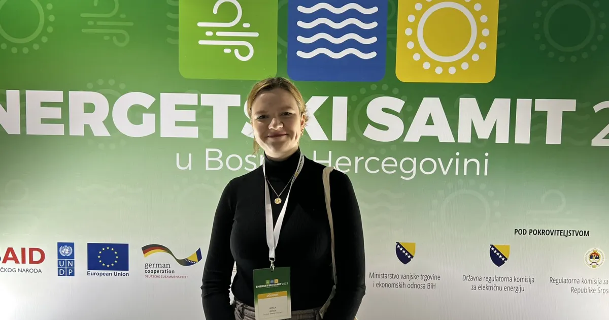 IUS student Ms. Armela Mehdin attends Energy Summit 2022 in Neum, BiH