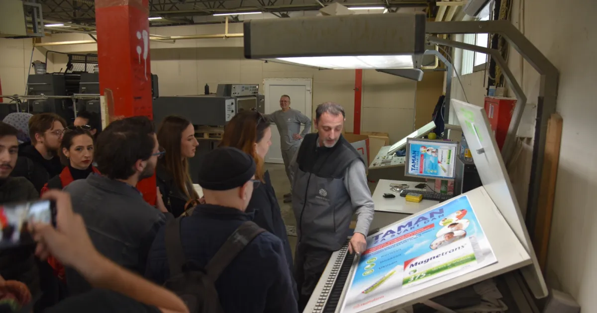 VACD Students Visit Printing Company Dobra Knjiga