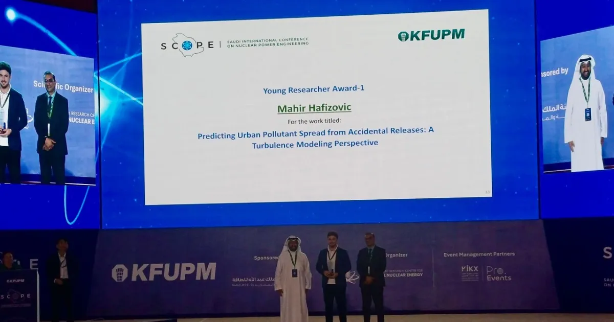 IUS Researcher Mahir Hafizović Wins Young Researcher Award 