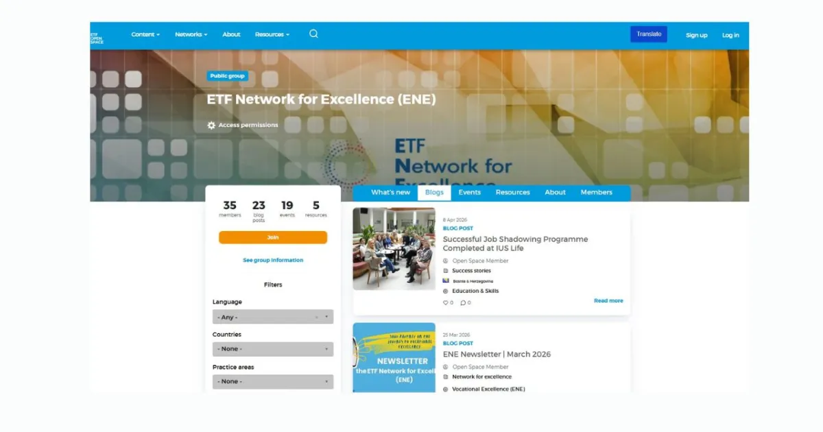 IUS Lifelong Learning Joins the European Training Foundation (ETF) Network