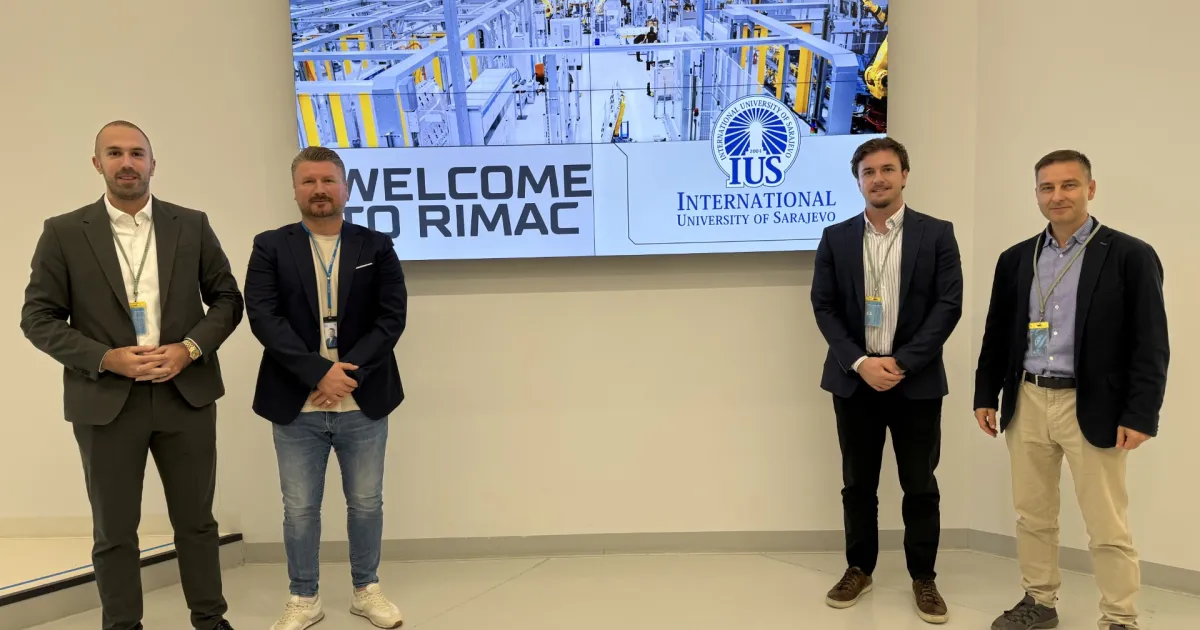 IUS Mechanical Engineering Team Visits Rimac Technology & Bugatti Rimac Campus