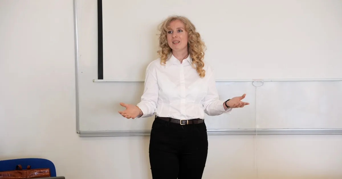 Assoc. Prof. Dr. Laura Kromják from ELTE University Delivers Lecture